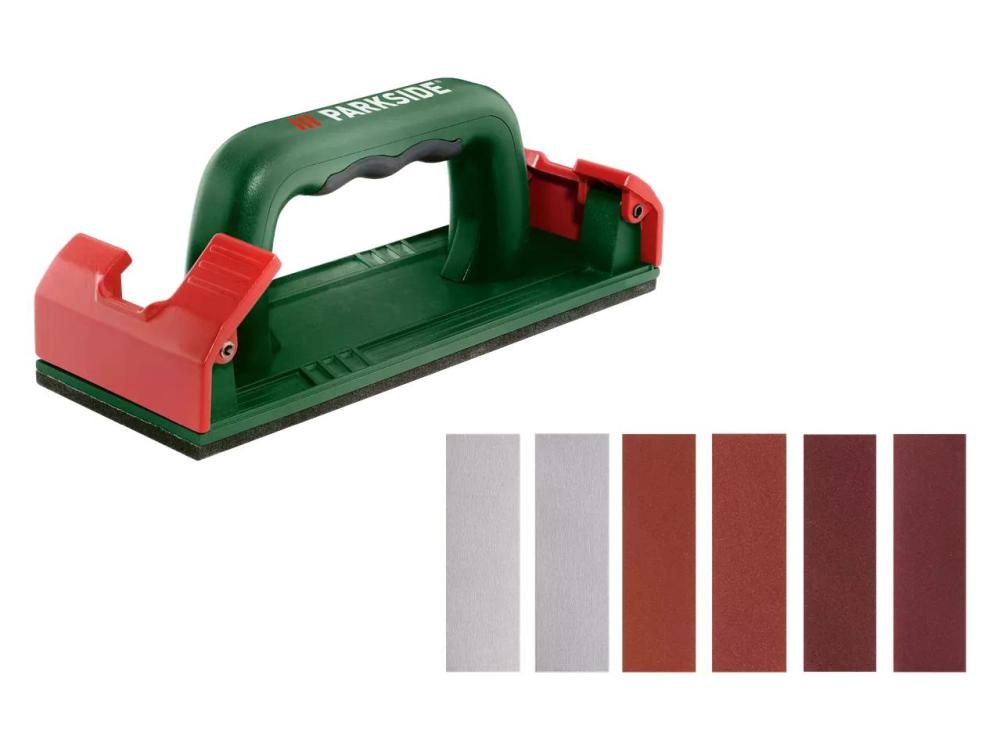 Parkside Ročni brusilnik/komplet brusilnega papirja 1 komplet - Akcija v trgovini Lidl