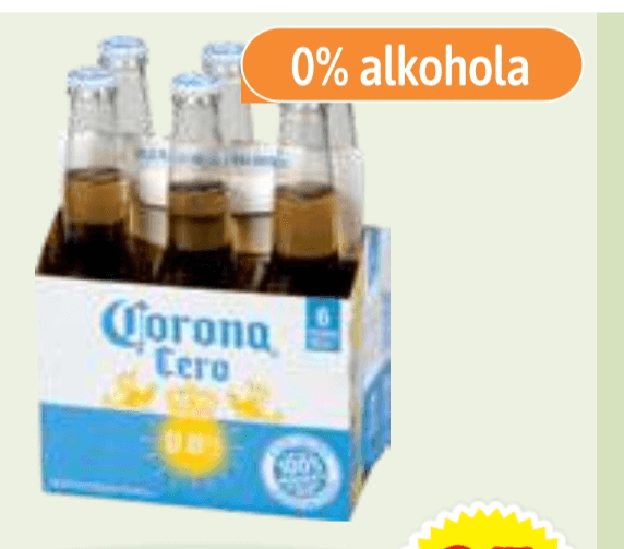 Brezalkoholno pivo Corona 6x 0,33 l - Akcija v trgovini E.Leclerc