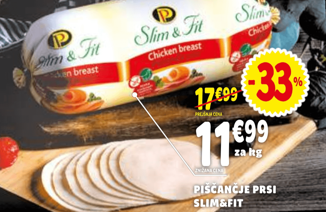 Piščančje prsi Slim&Fit - Akcija v trgovini E.Leclerc