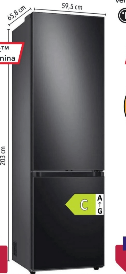 Hladilnik SAMSUNG RB38C7B6CB1/EF - Akcija v trgovini Harvey Norman