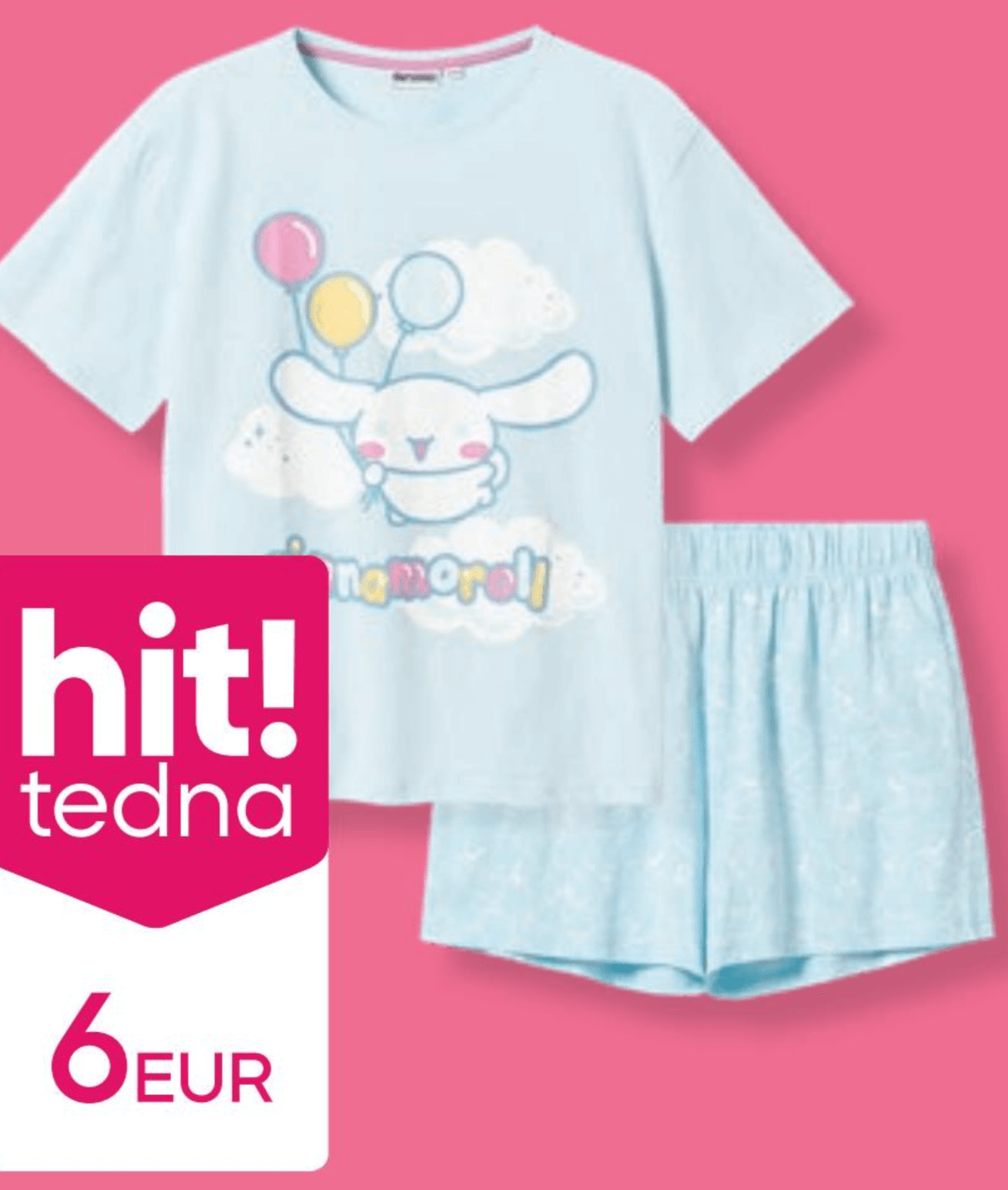 Pižama za deklice Cinnamoroll - Akcija v trgovini Pepco