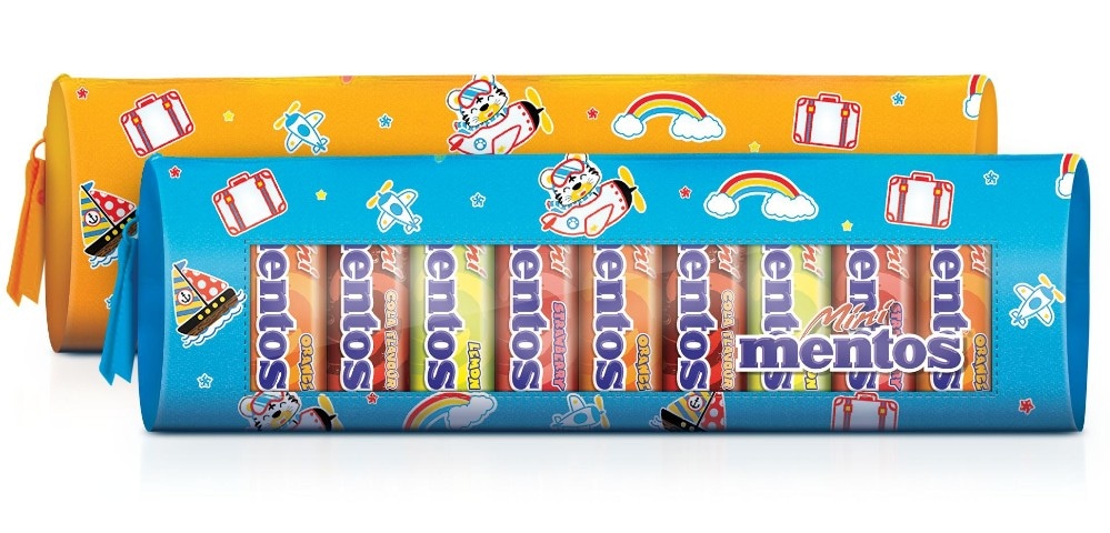 Mentos Mini Pencilcase bonboni + mini peresnica 115,5 g Akcija v trgovini Regal Shop