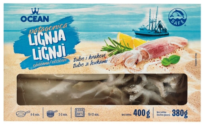Patagonski lignji 400 g Ocean - Akcija v trgovini Mercator