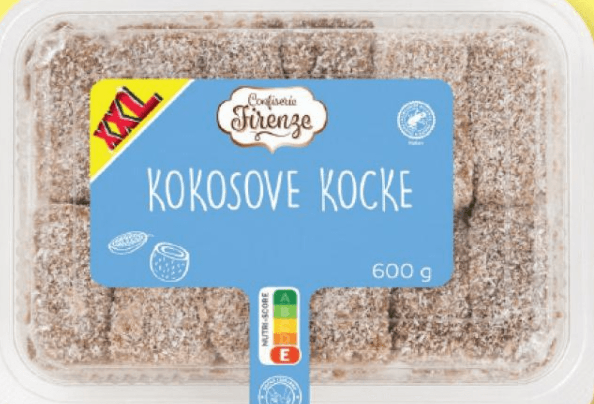 Confiserie Firenze Kokosove kocke XXL 600 g - Akcija v trgovini Lidl