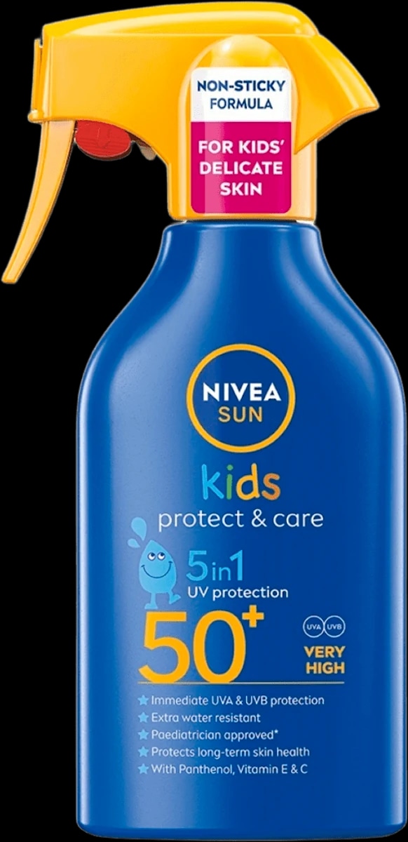 NIVEA SUN Kids Protect & Care sprej za zaščito pred soncem 200 ml - Akcija v trgovini Dm