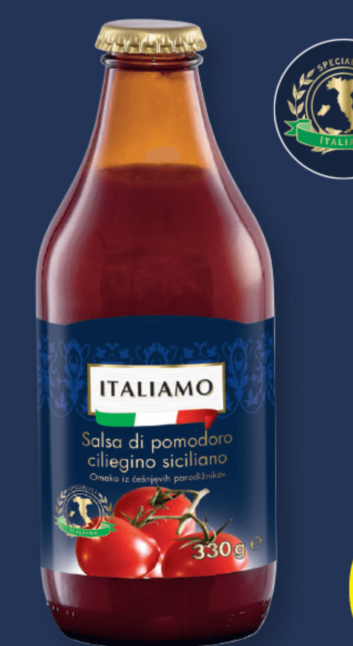 ITALIAMO Omaka iz češnjevih paradižnikov 330 g - Akcija v trgovini Lidl