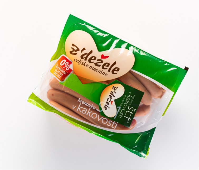 Kmečke hrenovke Z'dežele cca 135 g Celjske mesnine - Akcija v trgovini Mercator