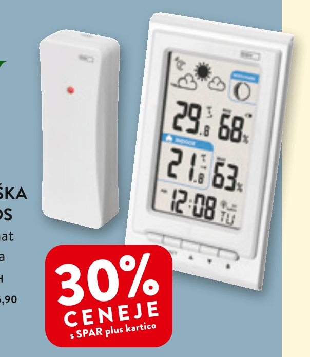 Brezžična meteorološka postaja Emos - Akcija v trgovini Spar