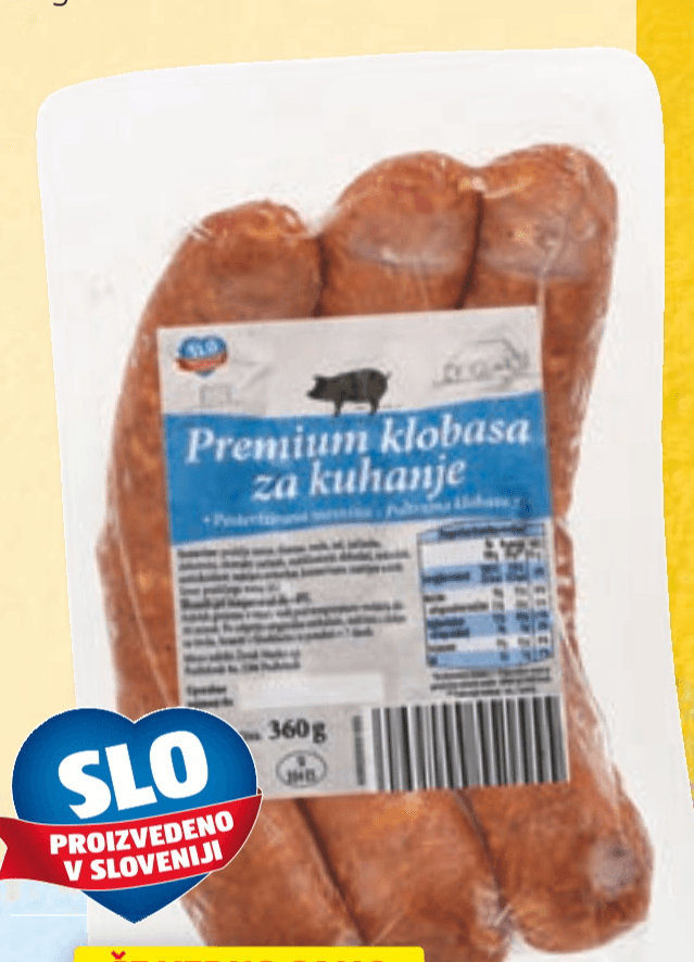Klobasa za kuhanje Premium 360 g - Akcija v trgovini Hofer