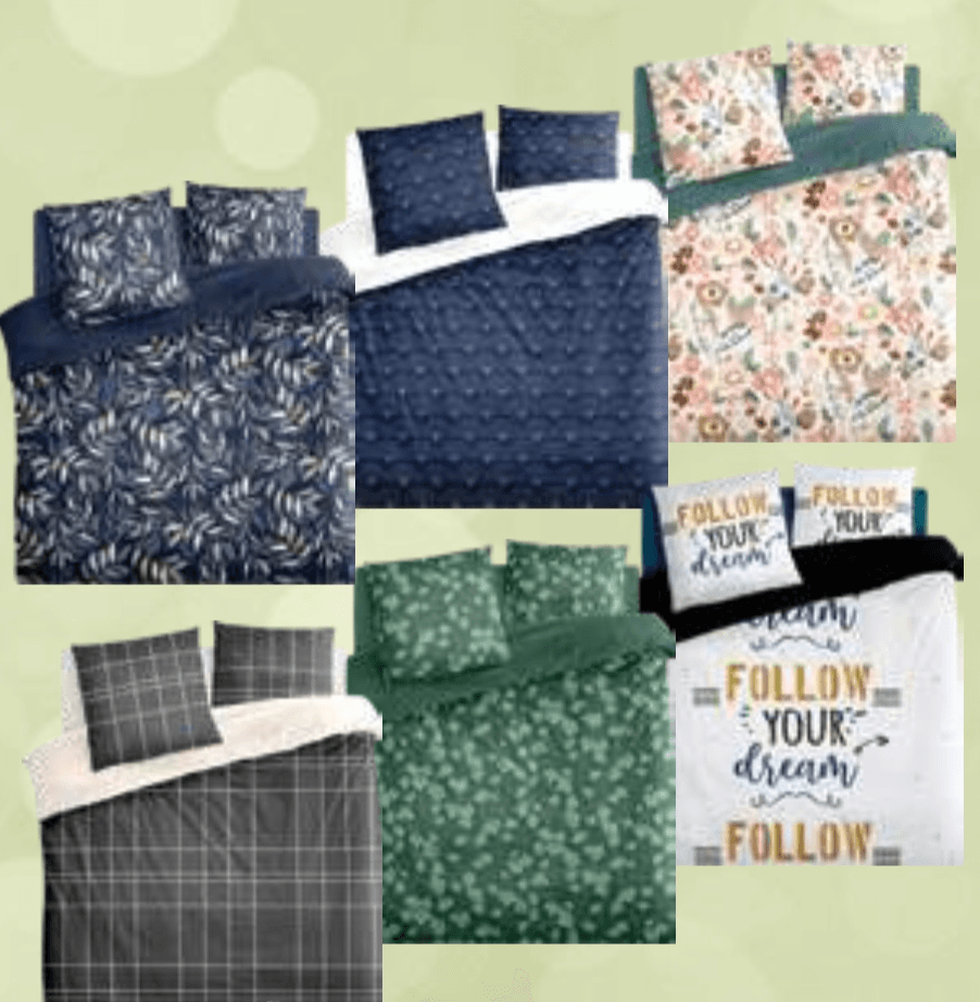 Posteljni komplet 140 x 200 + 63 x 63 cm TISSAIA Basics - Akcija v trgovini E.Leclerc