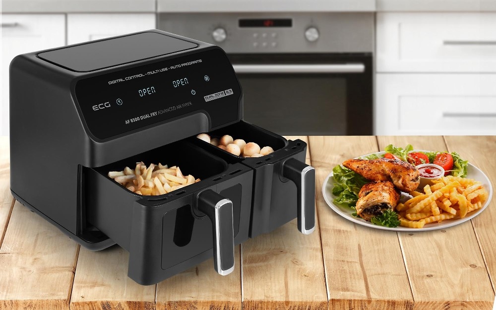 Cvrtnik ECG AF8300 Dual Fry Akcija v trgovini Harvey Norman