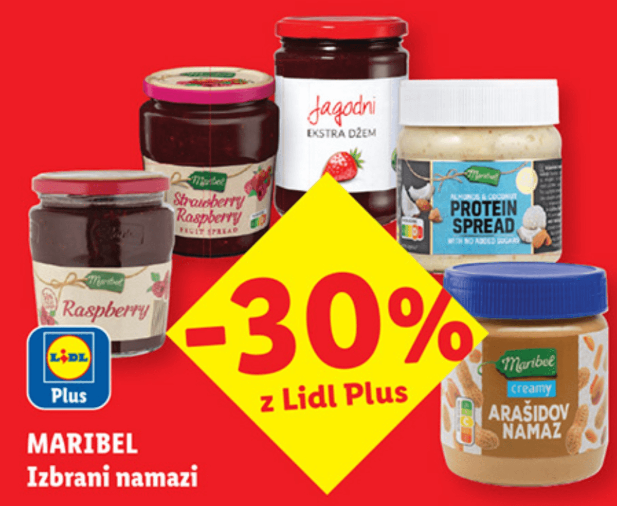 MARIBEL Izbrani namazi - Akcija v trgovini Lidl