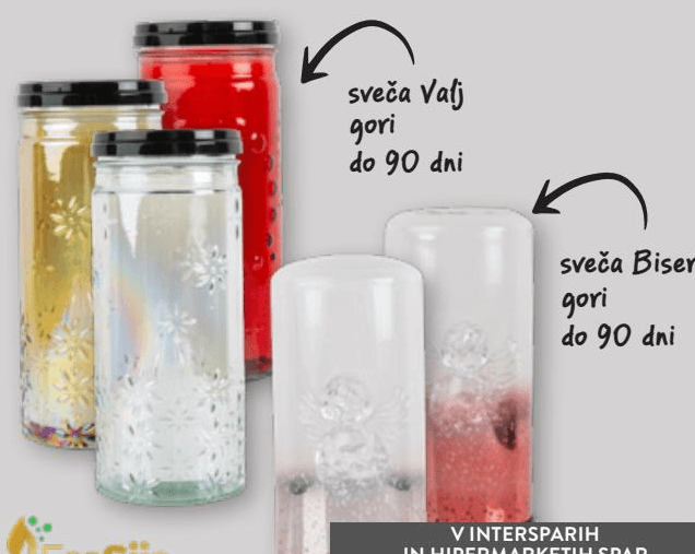 Elektronska nagrobna sveča EcoSija Akcija u trgovini Spar