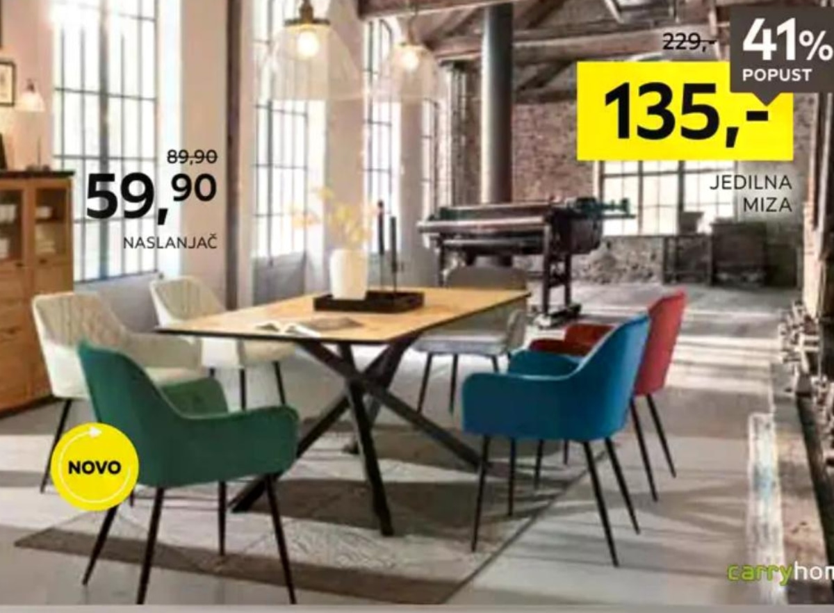 Jedilna miza carryhome - Akcija v trgovini Lesnina