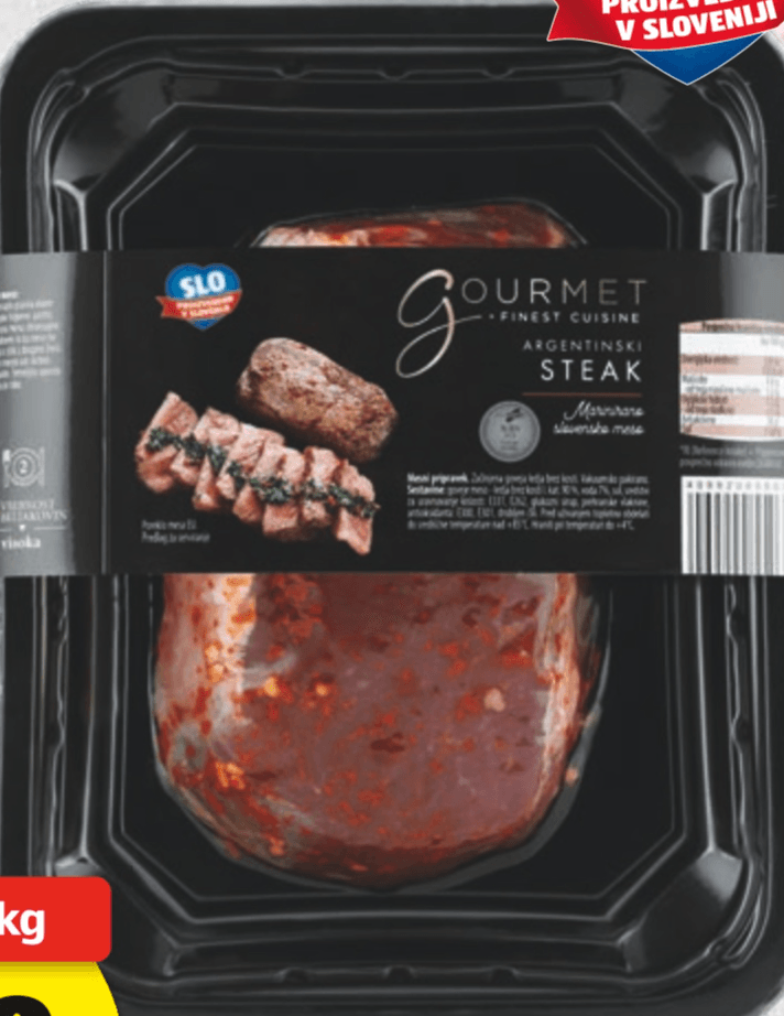 GOURMET FINEST CUISINE GOVEJI STEAK - Akcija v trgovini Hofer