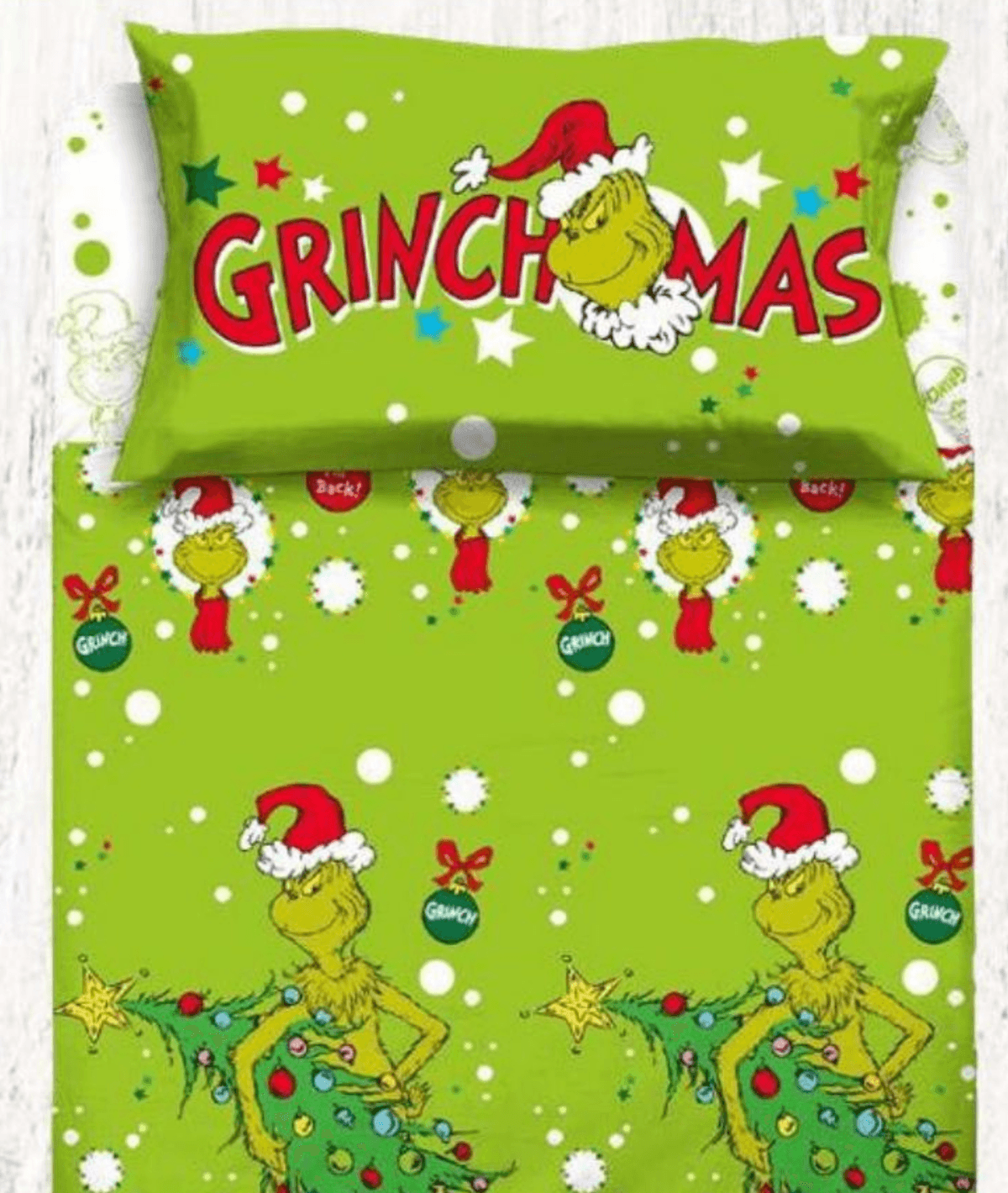 Komplet posteljnine za enojno posteljo Škrat/Grinch - Akcija v trgovini Eurospin