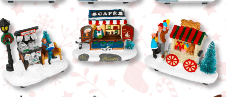 Okrasna LED figura 'Božični sejem' - Akcija v trgovini Bauhaus