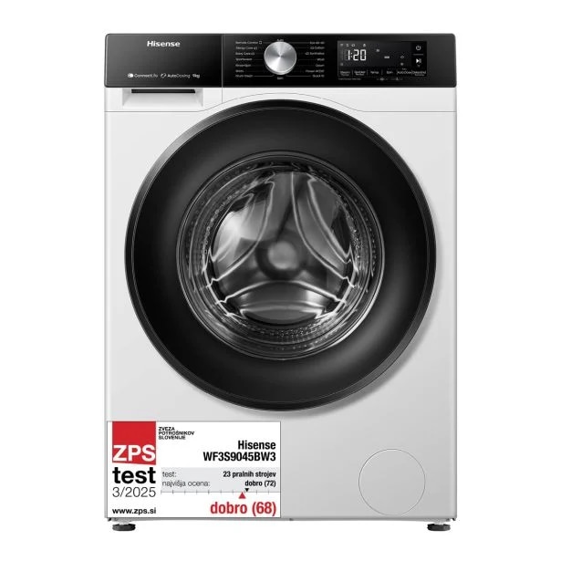 Pralni stroj Hisense WF3S9045BW3 9 KG - Akcija v trgovini Pevex