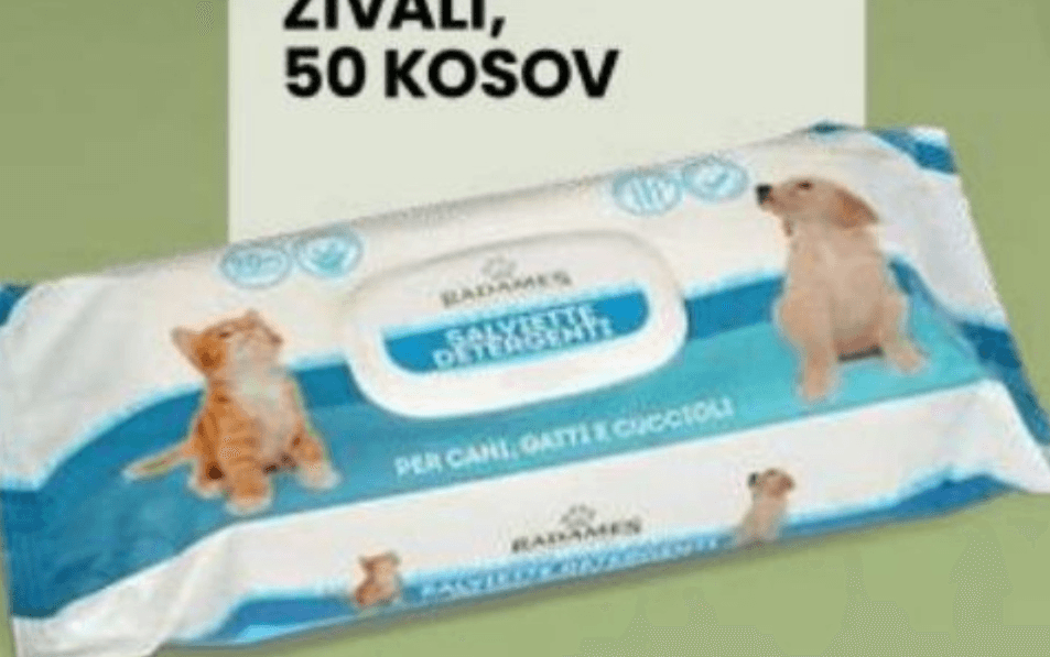 Radames Čistilni robčki za živali 50 kosov - Akcija v trgovini Eurospin