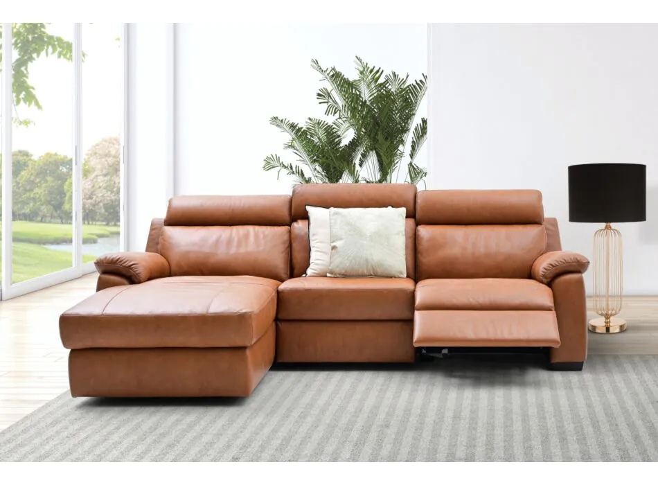 Usnjena kotna sedežna garnitura MILLES 2 Softaly - Akcija v trgovini Harvey Norman