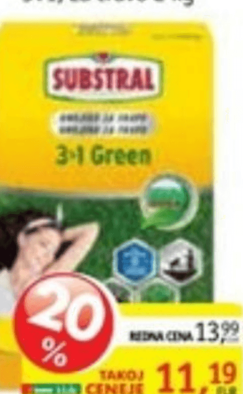 Mineralno gnojilo Substral 3v1, za travo 2 kg - Akcija v trgovini Jager