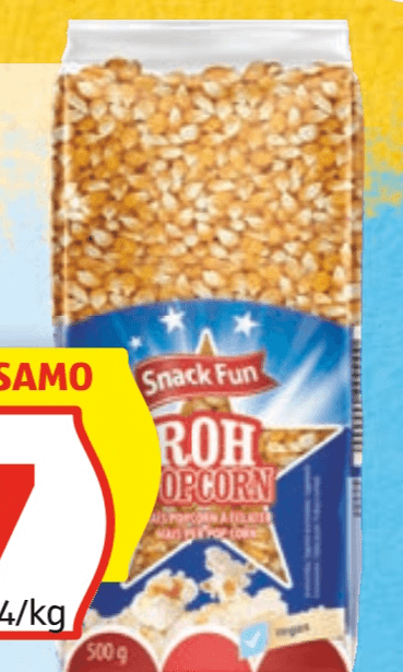 Snack Fun Koruzna za pokovko 500 g - Akcija v trgovini Hofer