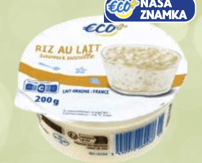 Mlečni riž vanilija 200 g - Akcija v trgovini E.Leclerc