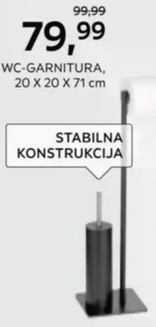 WC-garnitura za ščetko Style 20 X 20 X 71 cm kela - Akcija v trgovini Lesnina
