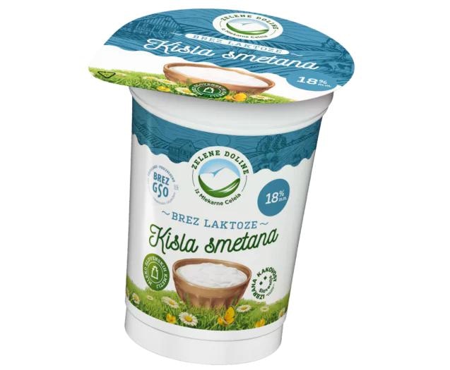 Kisla smetana brez laktoze Zelene Doline 180 g - Akcija v trgovini E.Leclerc