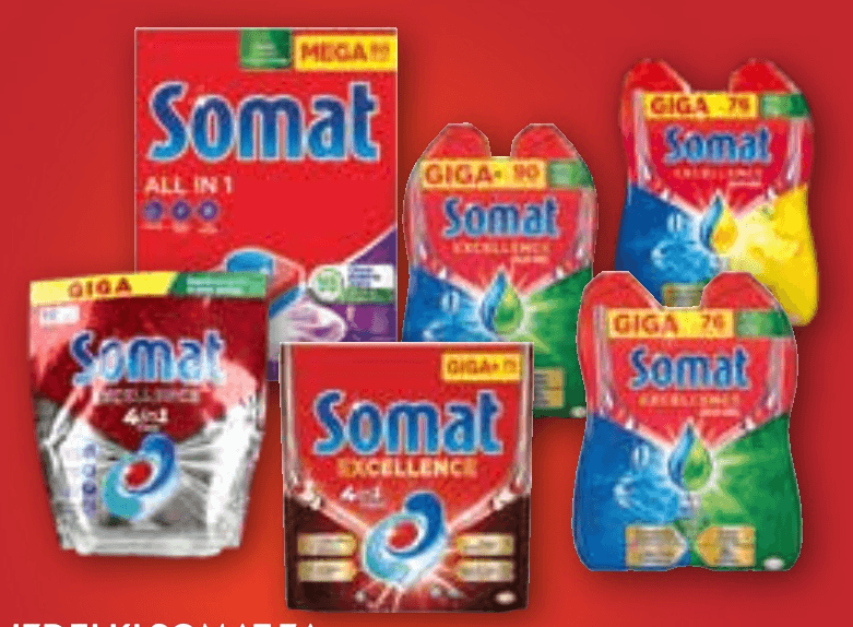 Somat izdelki za strojno pomivanje posode - Akcija v trgovini Spar