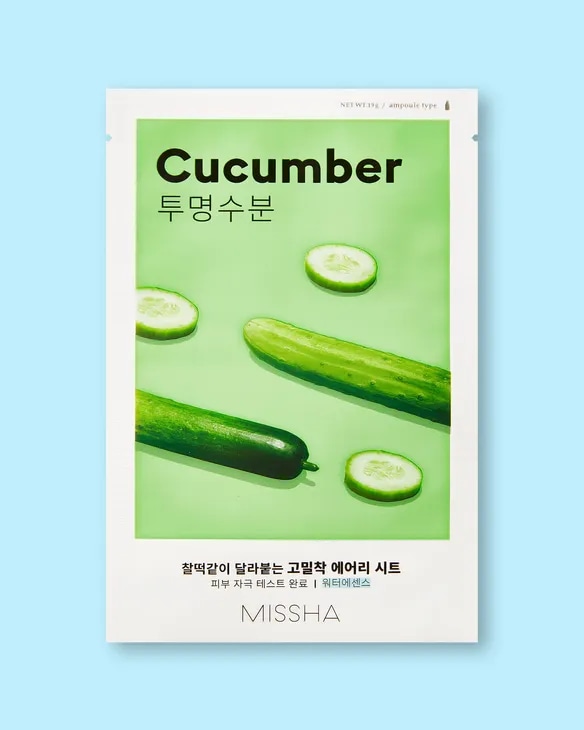MISSHA Airy Fit maska za obraz Cucumber 1 kos - Akcija v trgovini Mueller