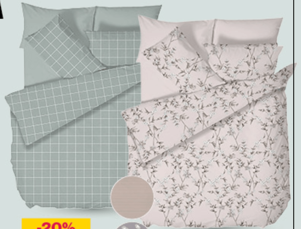 Posteljna garnitura - Akcija v trgovini Mercator