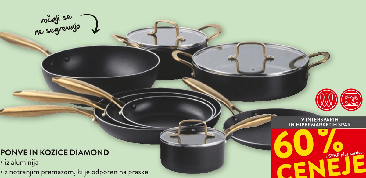 Ponve in kozice Diamond - Akcija v trgovini Spar