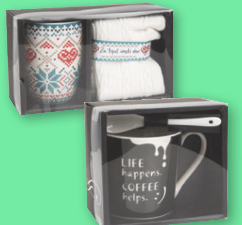 Lončki v darilnih škatlicah - Akcija v trgovini Spar