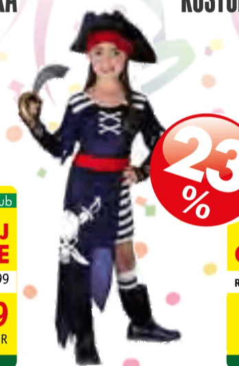 Kostum Piratka - Akcija v trgovini Jager