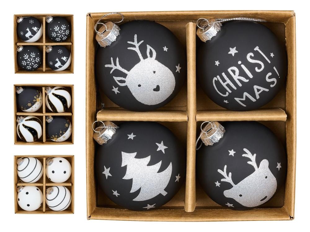 Stekleni okraski za praznično drevo 4x LIVARNO home - Akcija v trgovini Lidl