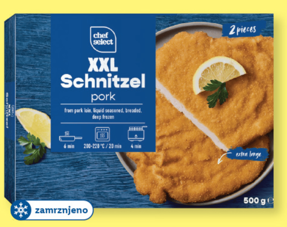 Chef Select Zrezek na dunajski način 500 g - Akcija v trgovini Lidl