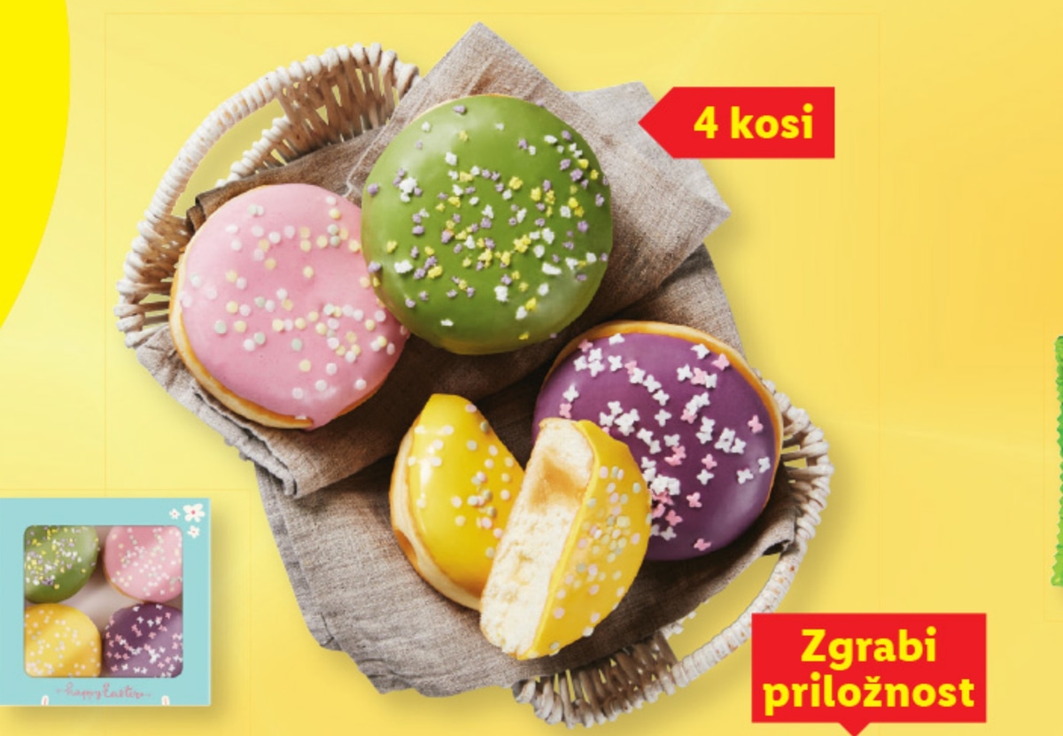 Velikonočni krofi 360 g - Akcija v trgovini Lidl