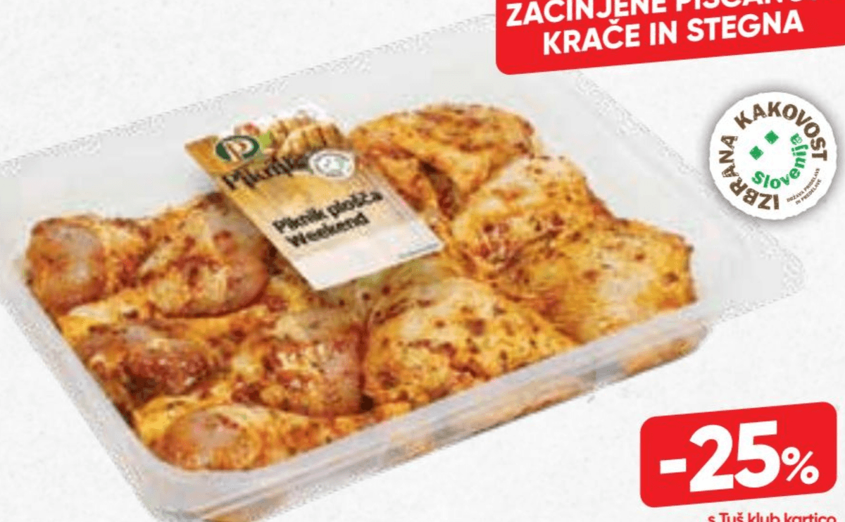 Piknik plošča Weekend Perutnina Ptuj - Akcija v trgovini Tuš