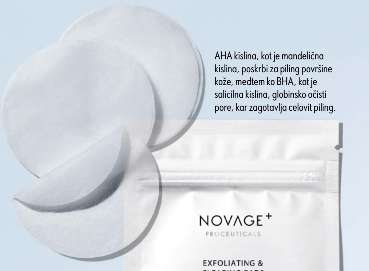 Novage+ Proceuticals blazinice za piling in čiščenje 7 kosov - Akcija v trgovini Oriflame