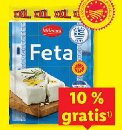Milbona feta 240 g Akcija v trgovini Lidl