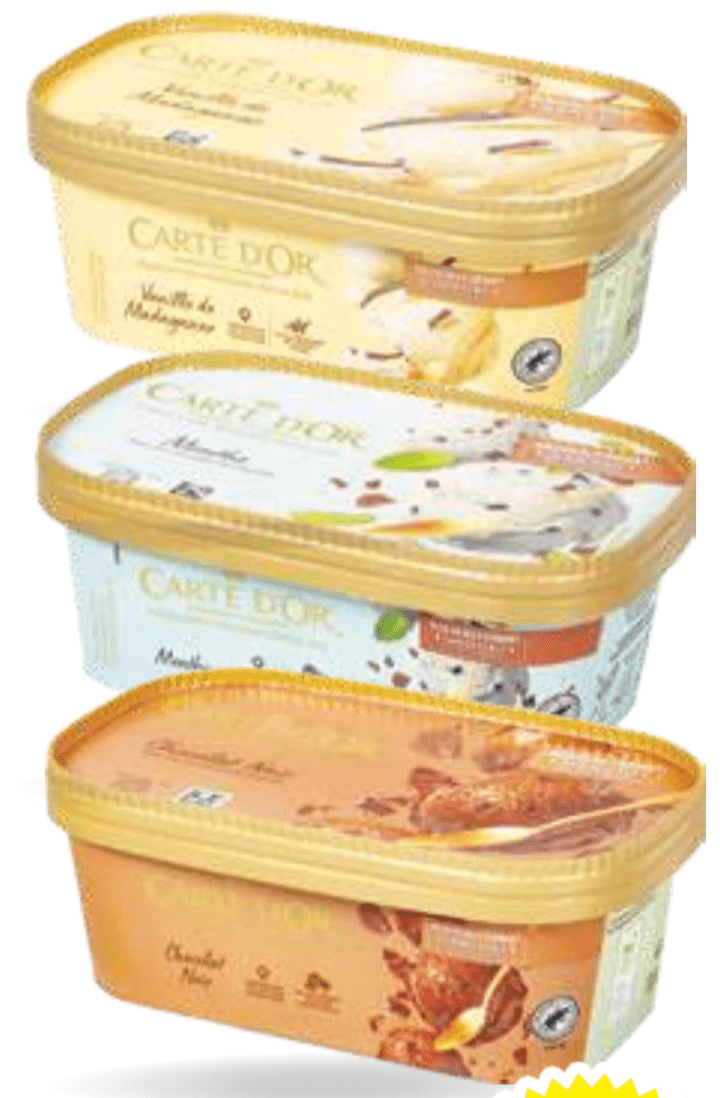 Sladoled 700 ml - Akcija v trgovini E.Leclerc