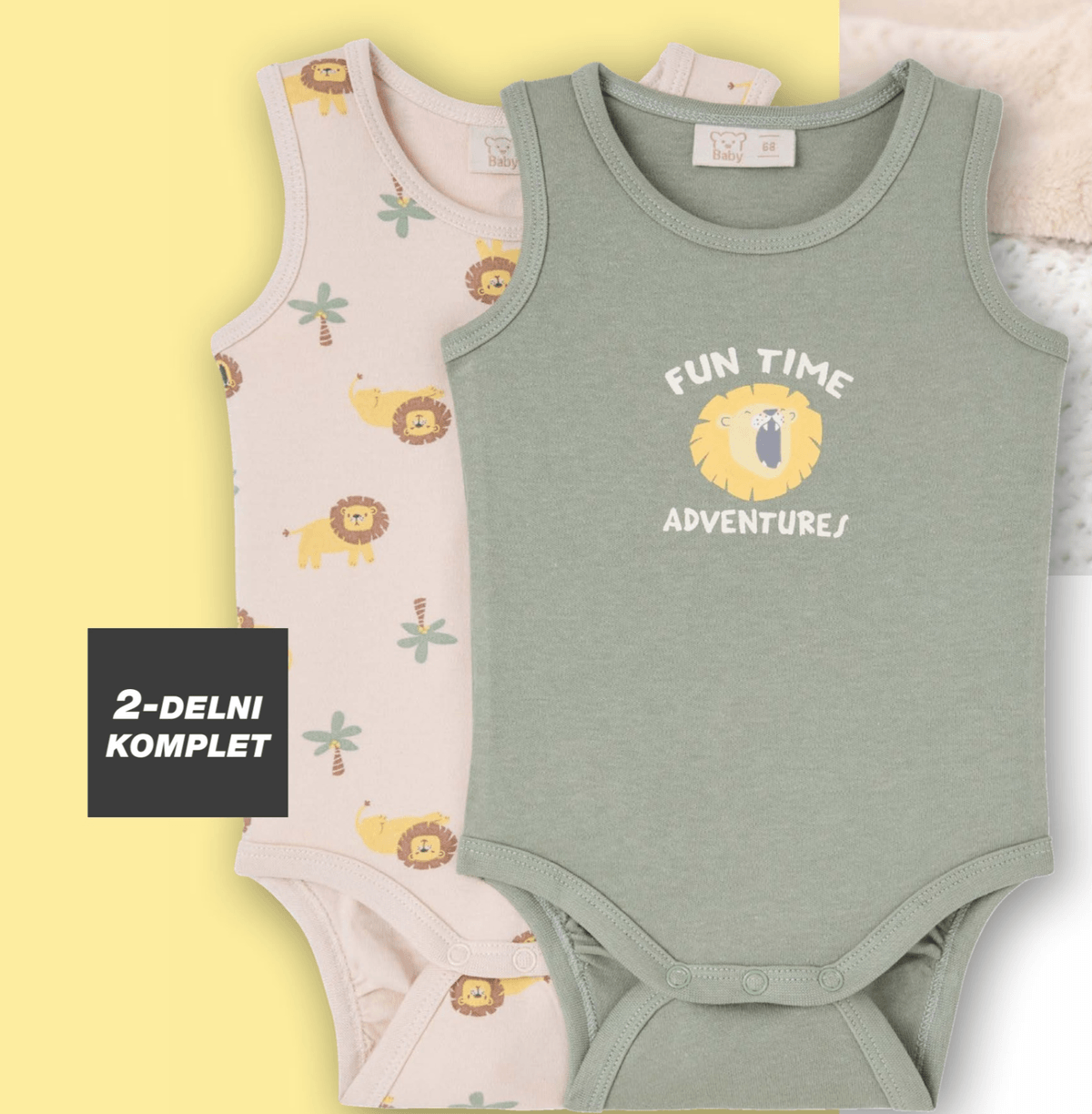 Bodi za dojenčke 2 kosa - Akcija v trgovini Kik