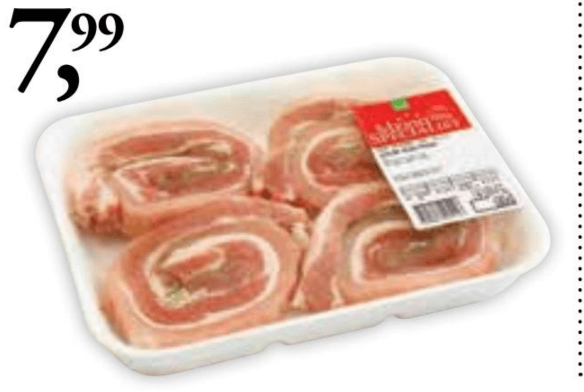 Svinjska rolada - Akcija v trgovini Tuš