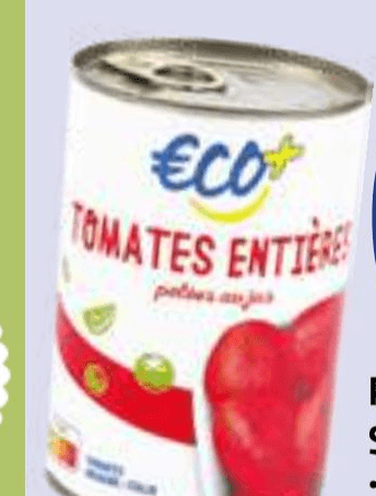 Paradižnik v soku 400 g Eco - Akcija v trgovini E.Leclerc