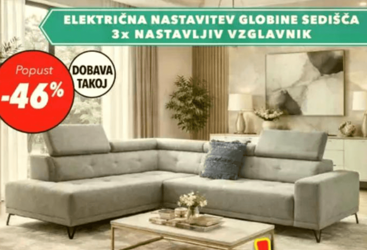 Kotna sedežna KEANUI L - Akcija v trgovini Harvey Norman