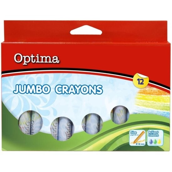 Optima voščene barvice jumbo 12/1 Akcija v trgovini Mercator