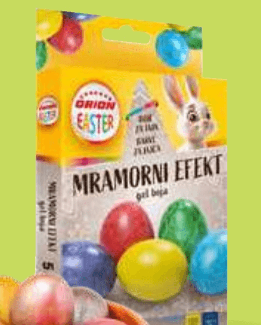 Orion Easter Barve za jajčka marmorna barva - Akcija v trgovini Mercator