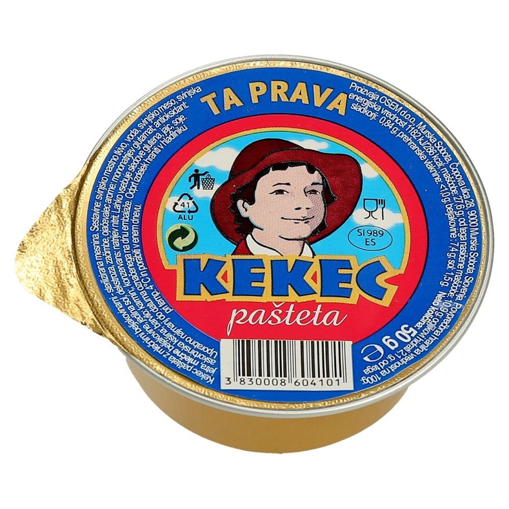 Izbrane jetrne paštete in mesni narezek Kekec 50 g, 75 g, 100 g ali 145 g Akcija v trgovini Mercator