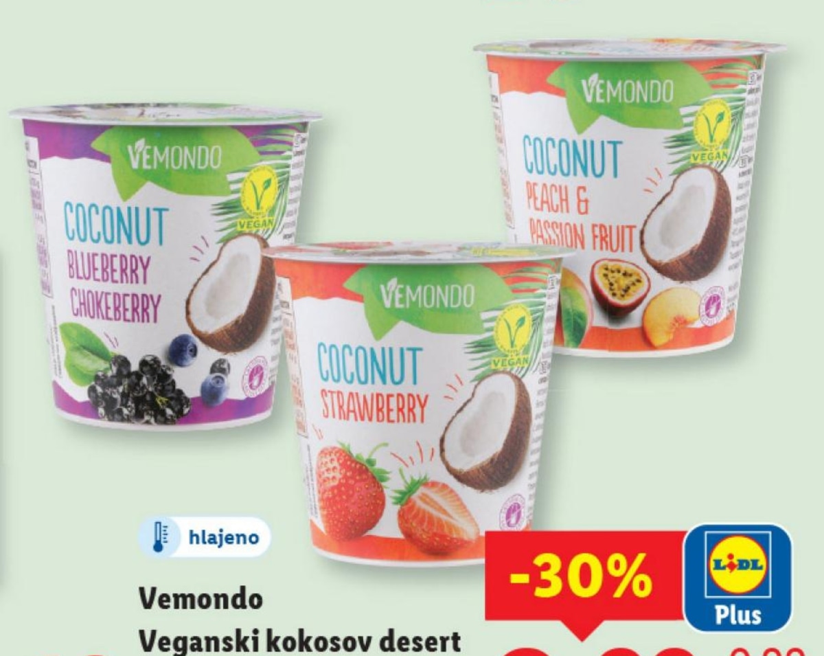 Vemondo Veganski kokosov desert 150 g - Akcija v trgovini Lidl